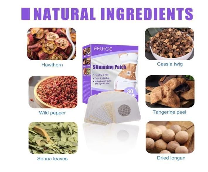 Slimming Body Patches – Belly Button Stickers for Weight Management Support (Pack of 30)