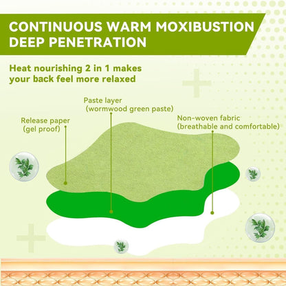 Self Heating Knee Pain Relief Patches – Moxa Heat Therapy (Pack of 10 / 20 / 30)