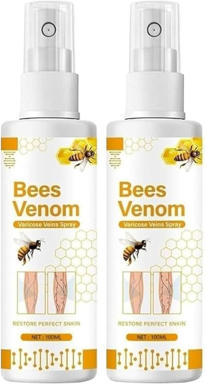 Bee Venom Spider Veins Spray (Pack of 2) – Bee Venom & Vitamin K Based Skin Comfort Formula