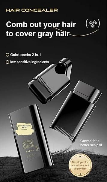 2-in-1 Touch-Up Comb Hair Dye Stick for White & Grey Hair – 20g