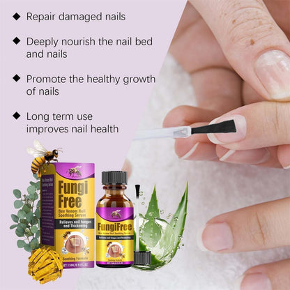 Fungi Free Nail Care Serum with Bee Venom – Nail Repair & Nourishing Solution (15ml × 2 | Pack of 2)