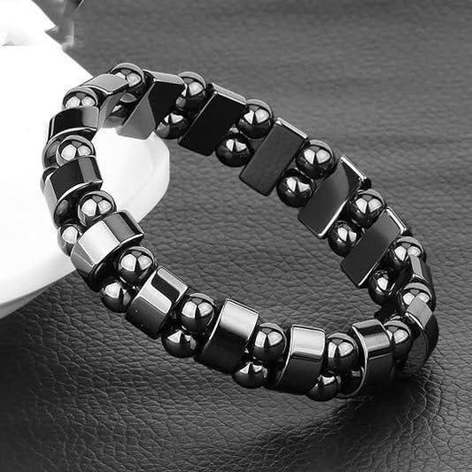 BD Magnetic Sugar Control Bracelet – Unisex Stylish Black Stone Therapy Bracelet