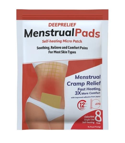 Warm Comfort Patches for Period Days — Self-Heating Pads (Pack of 8)