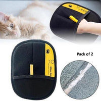 Pet Hair Removal Gloves (Pack of 2) – Double-Sided Grooming & Shedding Gloves for Dogs & Cats