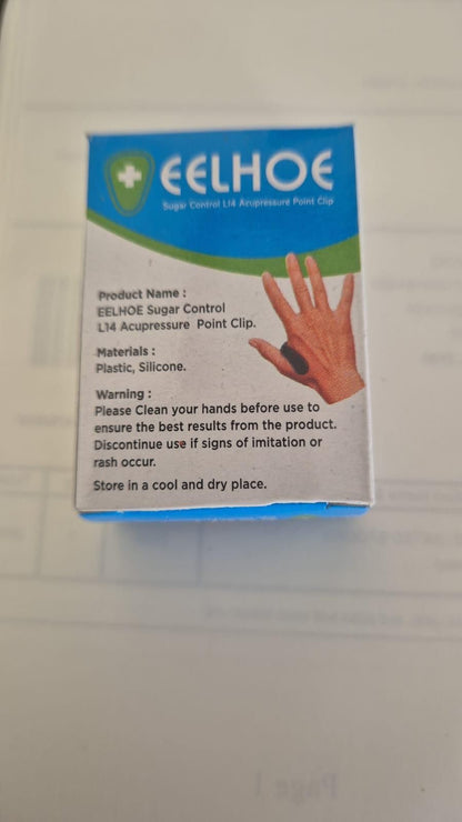 Sugar Control LI4 Acupressure Point Clip (Pack of 2)