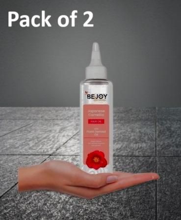 Bejoy Japanese Camellia Hair Oil – Nourishing Anti-Frizz Hair Treatment (120ml × Pack of 2)