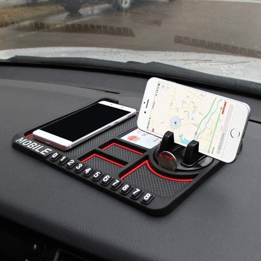 HSR Multifunction Anti-Slip Car Dashboard Phone & GPS Holder | Silicone Pad