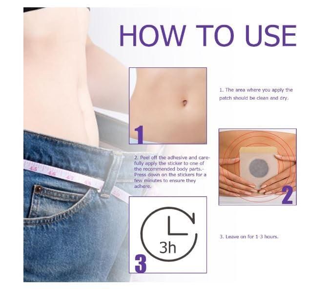 Slimming Body Patches – Belly Button Stickers for Weight Management Support (Pack of 30)
