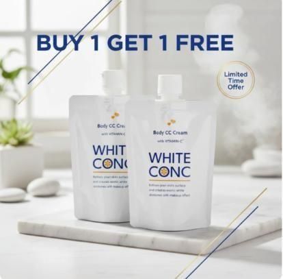 Body CC Cream with Vitamin C – Japanese Whitening Cream for Face & Body (100g Each, Pack of 2)