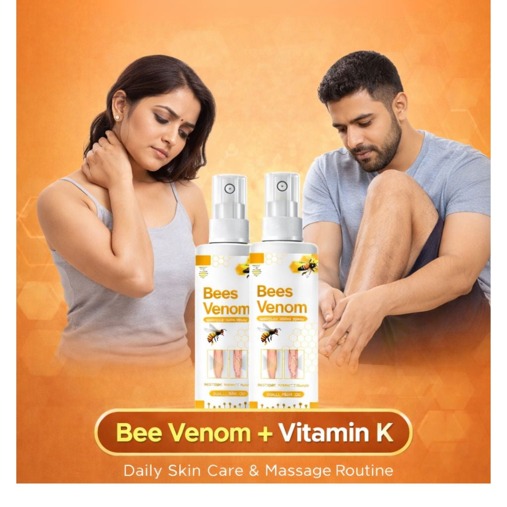 Bee Venom Spider Veins Spray (Pack of 2) – Bee Venom & Vitamin K Based Skin Comfort Formula