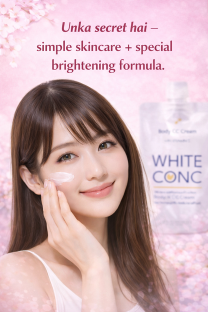Body CC Cream with Vitamin C – Japanese Whitening Cream for Face & Body (100g Each, Pack of 2)