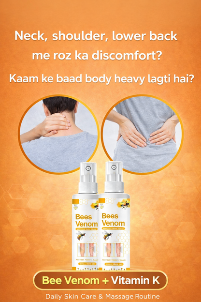 Bee Venom Spider Veins Spray (Pack of 2) – Bee Venom & Vitamin K Based Skin Comfort Formula