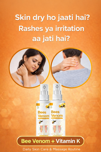 Bee Venom Spider Veins Spray (Pack of 2) – Bee Venom & Vitamin K Based Skin Comfort Formula