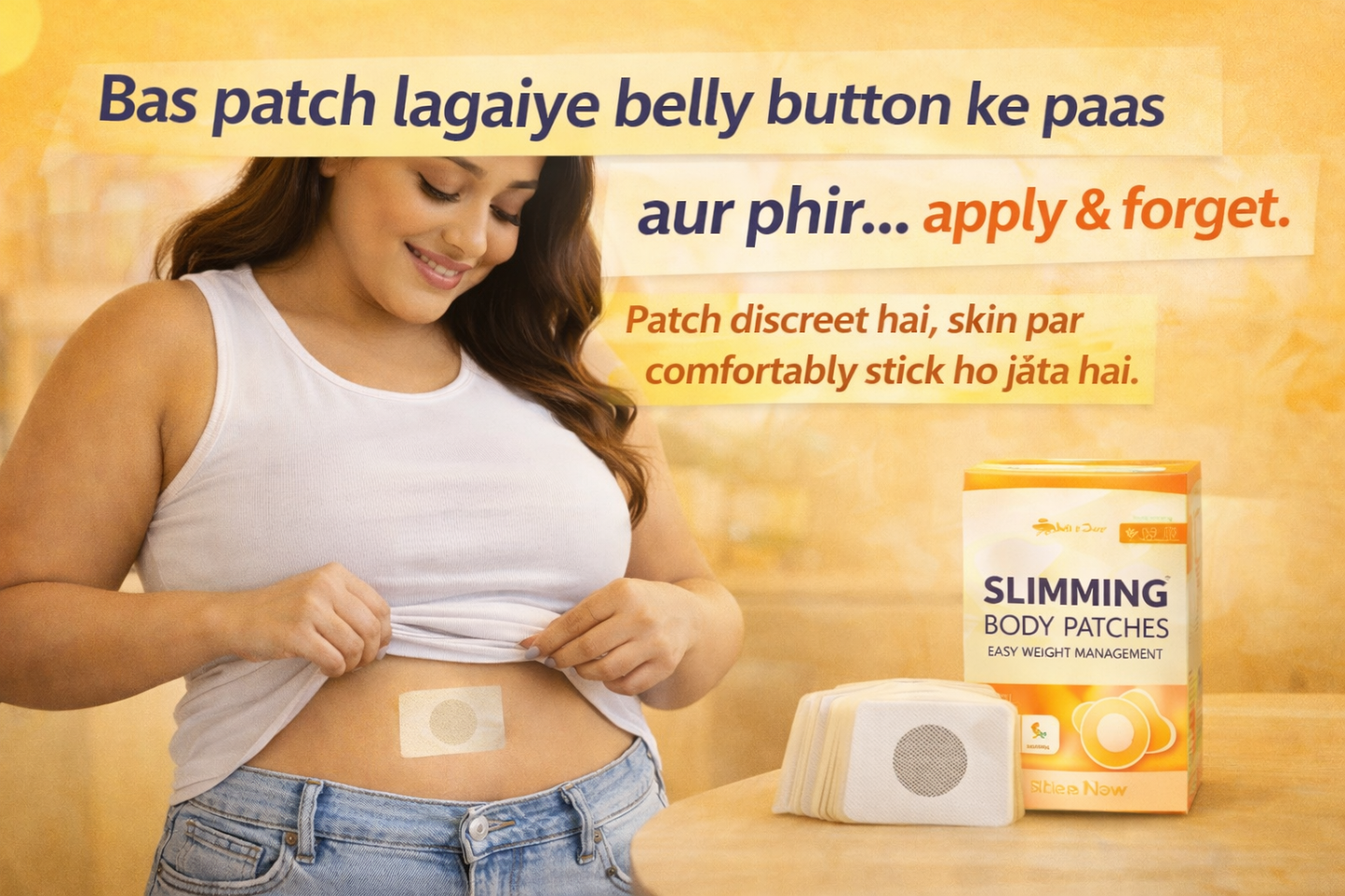 Slimming Body Patches – Belly Button Stickers for Weight Management Support (Pack of 30)