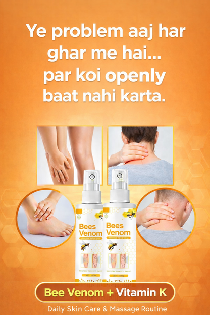 Bee Venom Spider Veins Spray (Pack of 2) – Bee Venom & Vitamin K Based Skin Comfort Formula