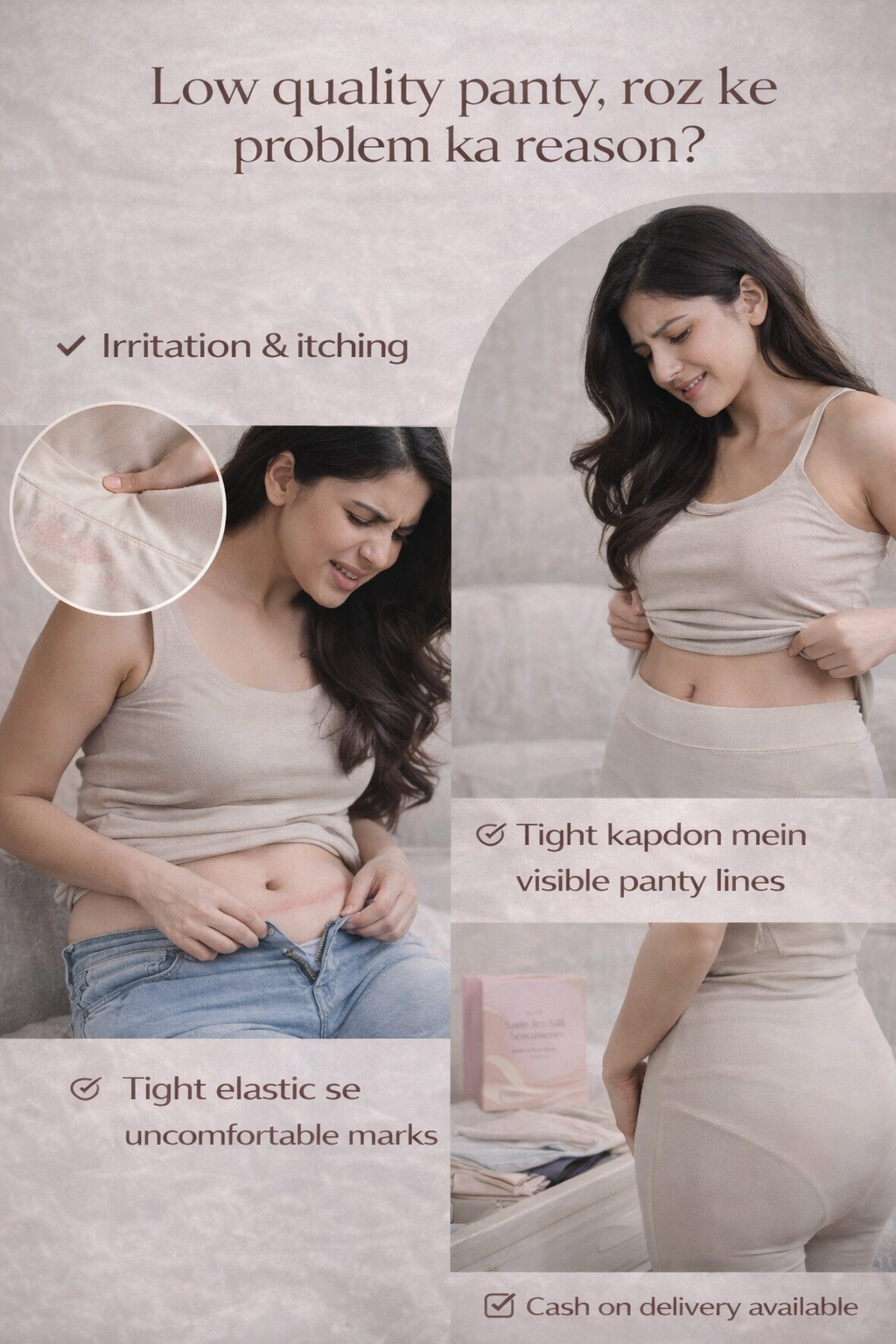 Women’s Satin Ice Silk Seamless Panties – Ultra-Soft Breathable Comfort Briefs | Pack of 1 (Assorted Colors)