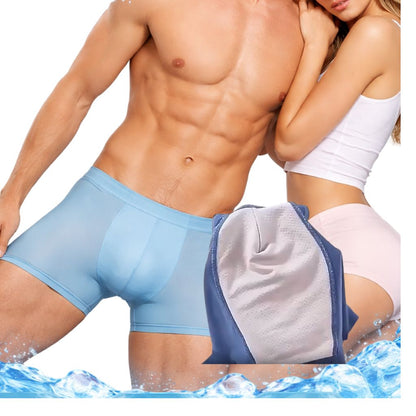 Men’s Ice Silk Breathable Boxer Briefs – Pack of 3 (Regular Fit | Soft & Stretchable)