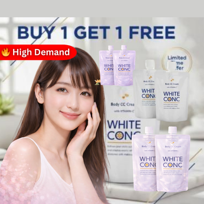 Body CC Cream with Vitamin C – Japanese Whitening Cream for Face & Body (100g Each, Pack of 2)