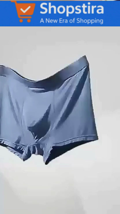 Men’s Ice Silk Breathable Boxer Briefs – Pack of 3 (Regular Fit | Soft & Stretchable)