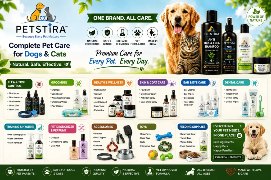 PetStira Premium Pet Care Products for Dogs and Cats