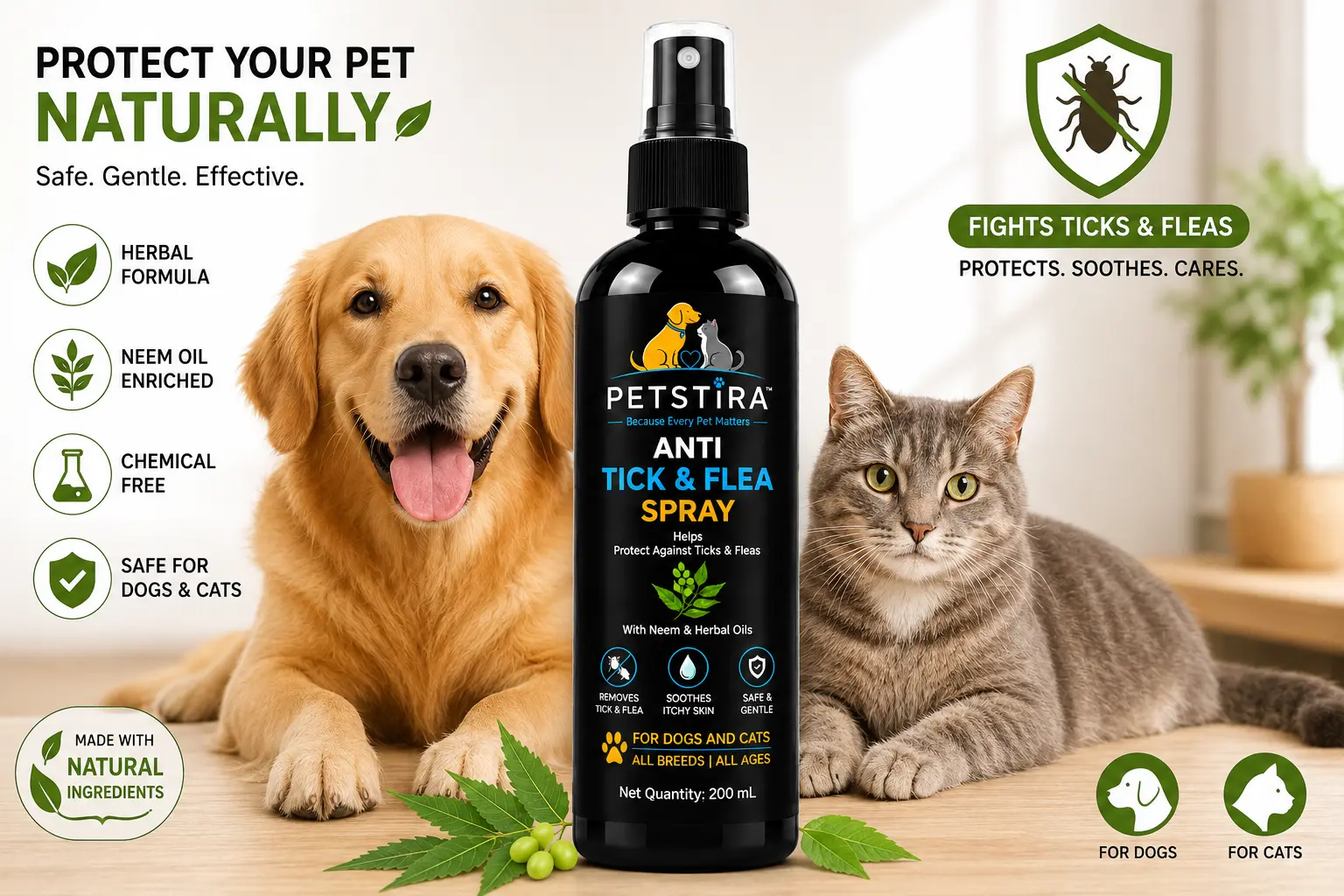 10 Effective Ways to Protect Dogs & Cats from Ticks and Fleas