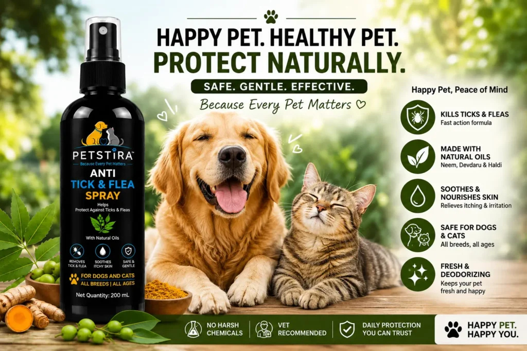 PETSTIRA™ Anti Tick & Flea Spray